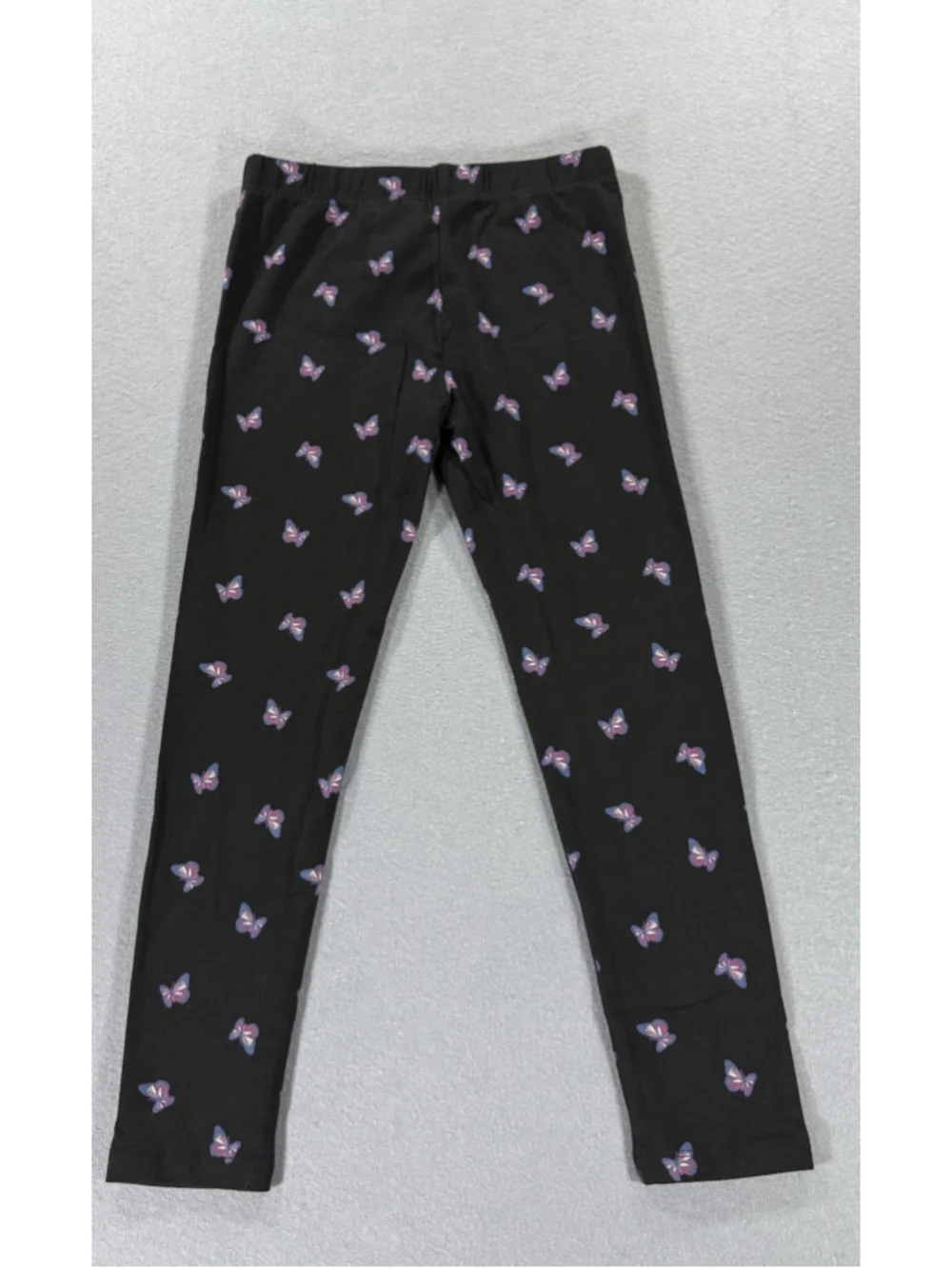 Lucky Brand Girls Fleece Hoodie & Leggings Set Size S 7/8 Pink Black Butterfly